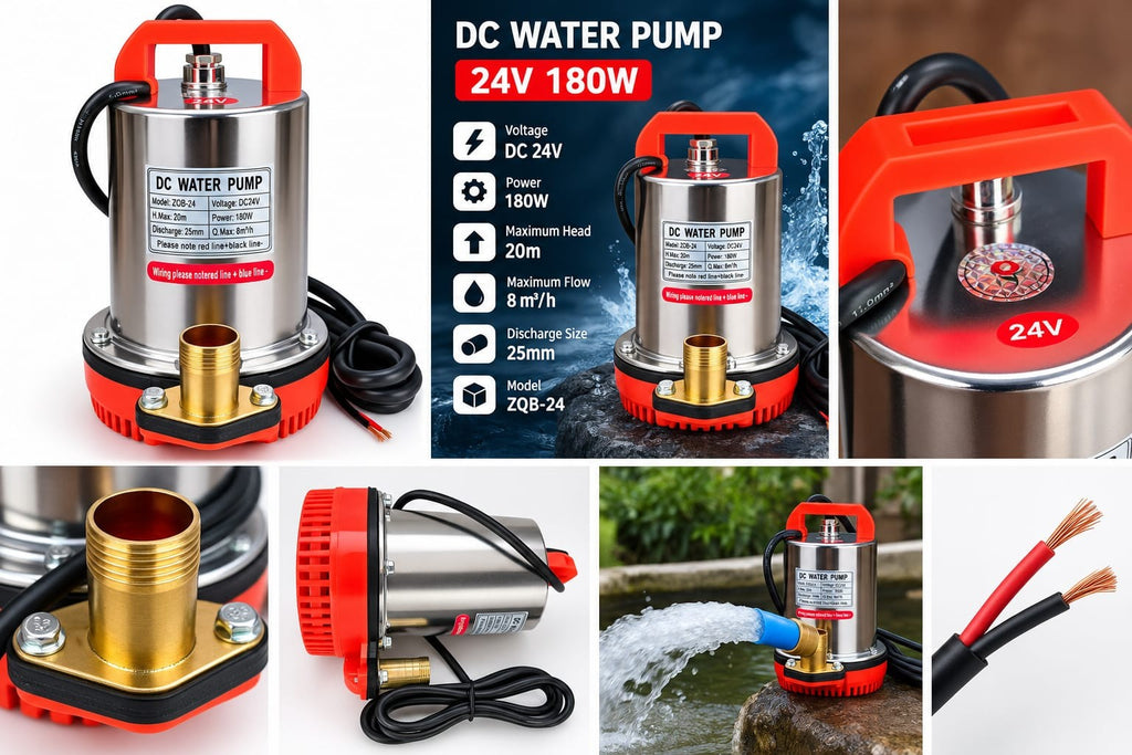 24V 180W DC Water Pump specifications