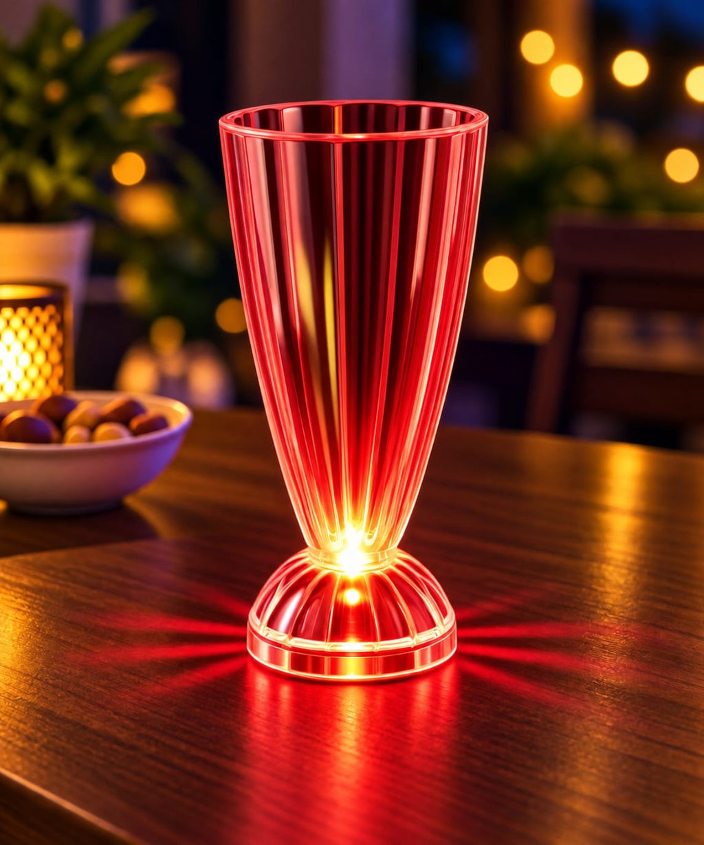 Wireless LED Juice Glass red