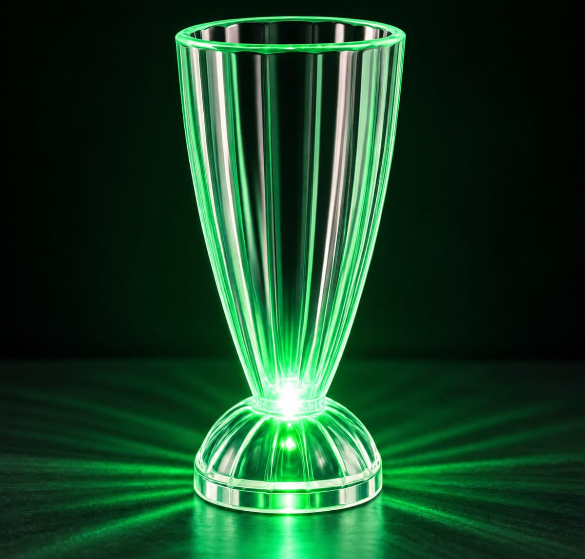 Wireless LED Juice Glass green