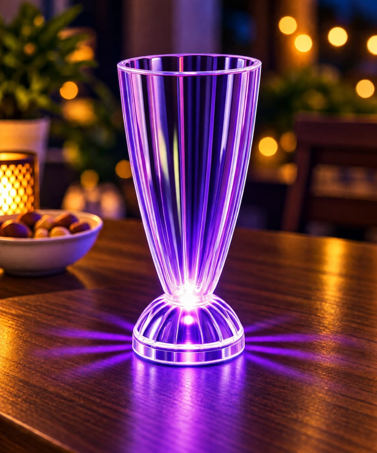 Wireless LED Juice Glass purple