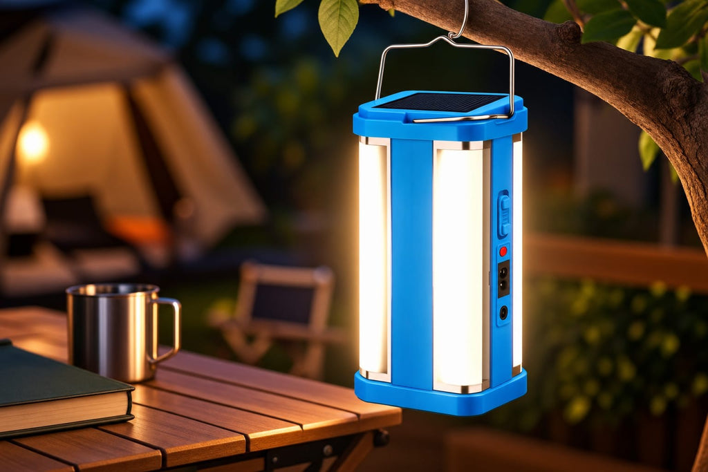 Rechargeable solar lamp outdoor camping use