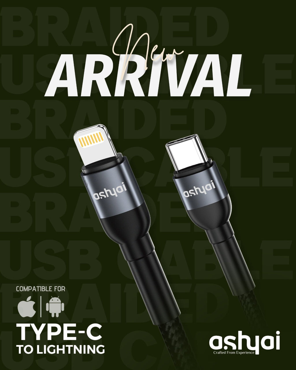 Ashyai Type-C to Lightning Cable A-CB12CL