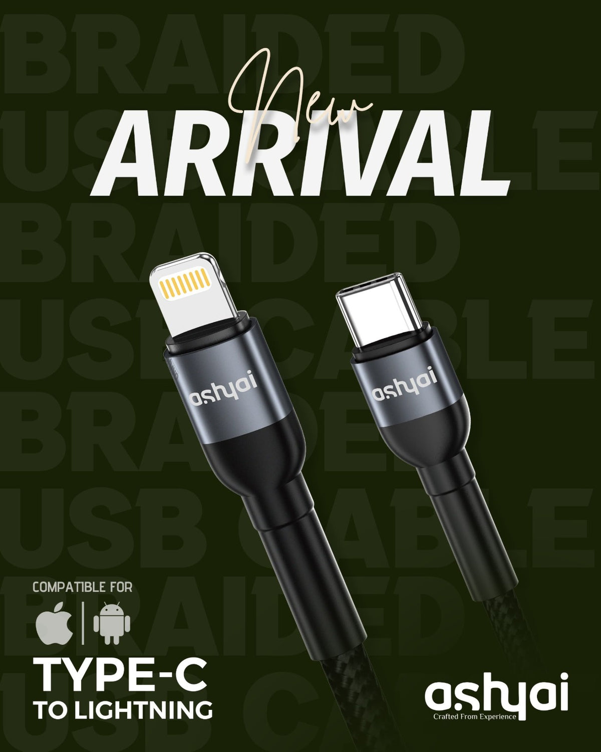 Ashyai Type-C to Lightning Cable A-CB12CL