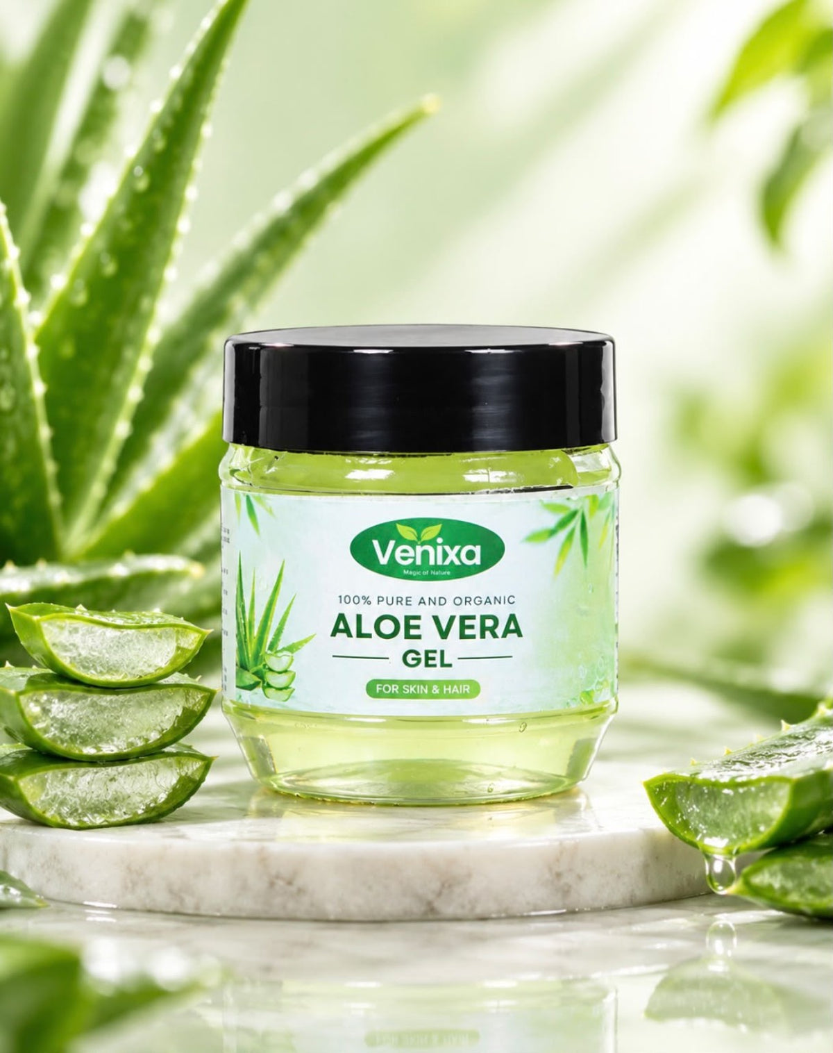 Venixa Aloe Vera Gel product jar