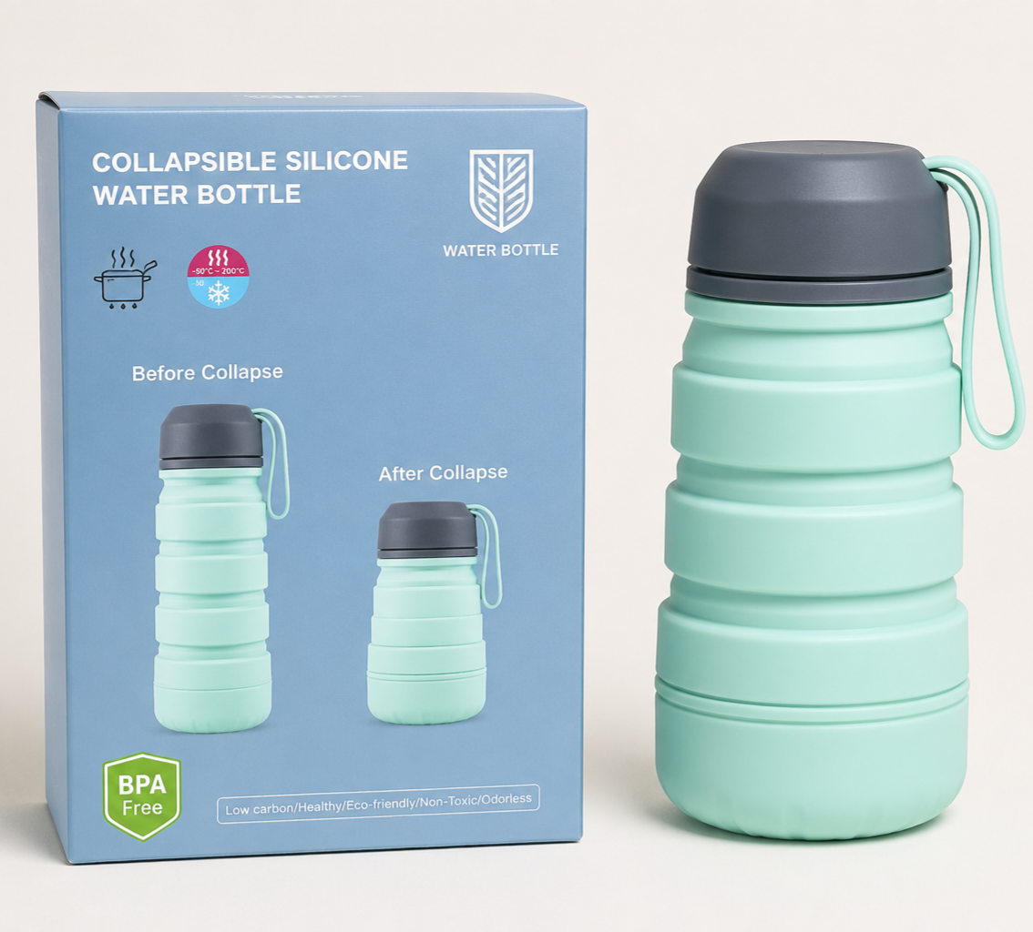 Foldable Silicone Water Bottle | Softibuy