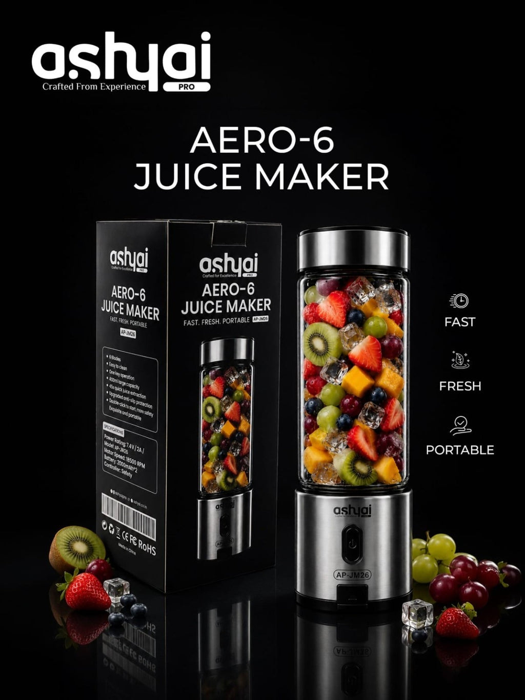 ASHYAI Premium Portable Juice Maker