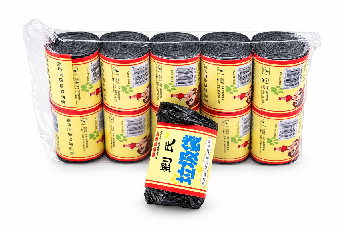 Black Garbage Bag Roll