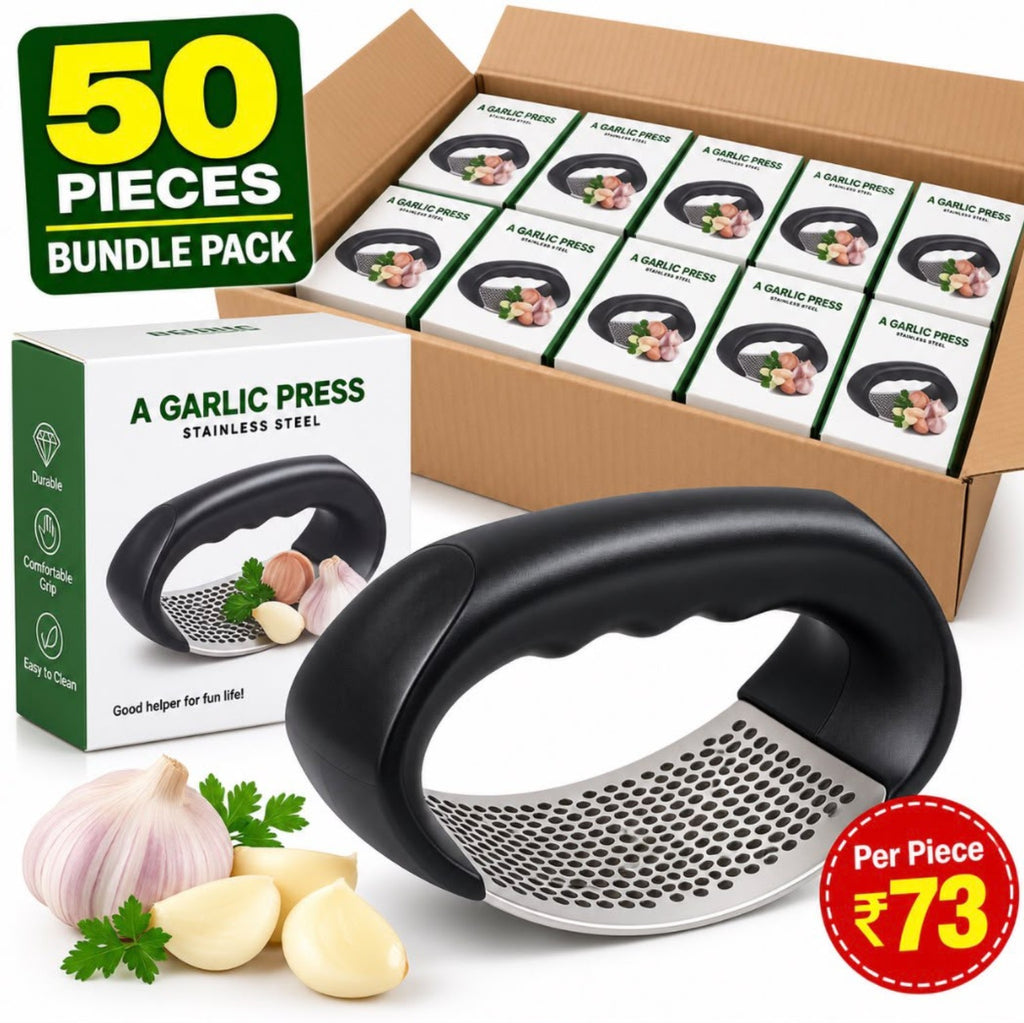 Stainless steel garlic press wholesale bundle of 50 pieces