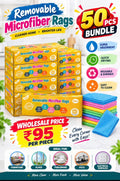 Removable Microfiber Rags 20 pieces box