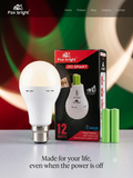 Fox Bright JIO SMART 12W Rechargeable Emergency LED Bulb (FB-008H)