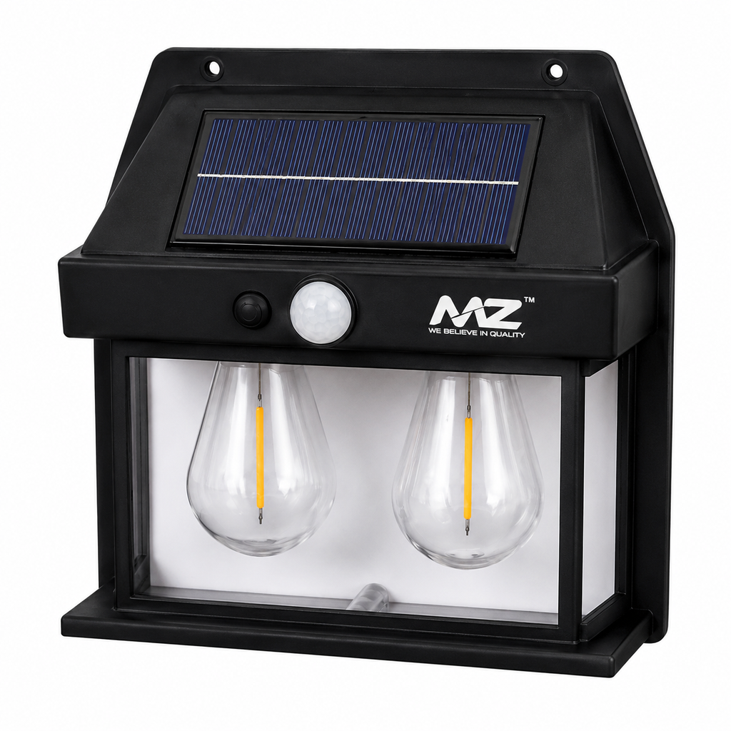 Solar Motion Sensor Wall Lamp – 1200LM | Dual LED | 1500mAh Rechargeable Battery