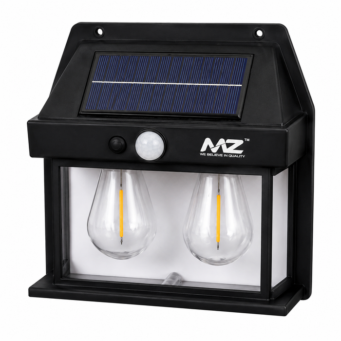 Solar Motion Sensor Wall Lamp – 1200LM | Dual LED | 1500mAh Rechargeable Battery