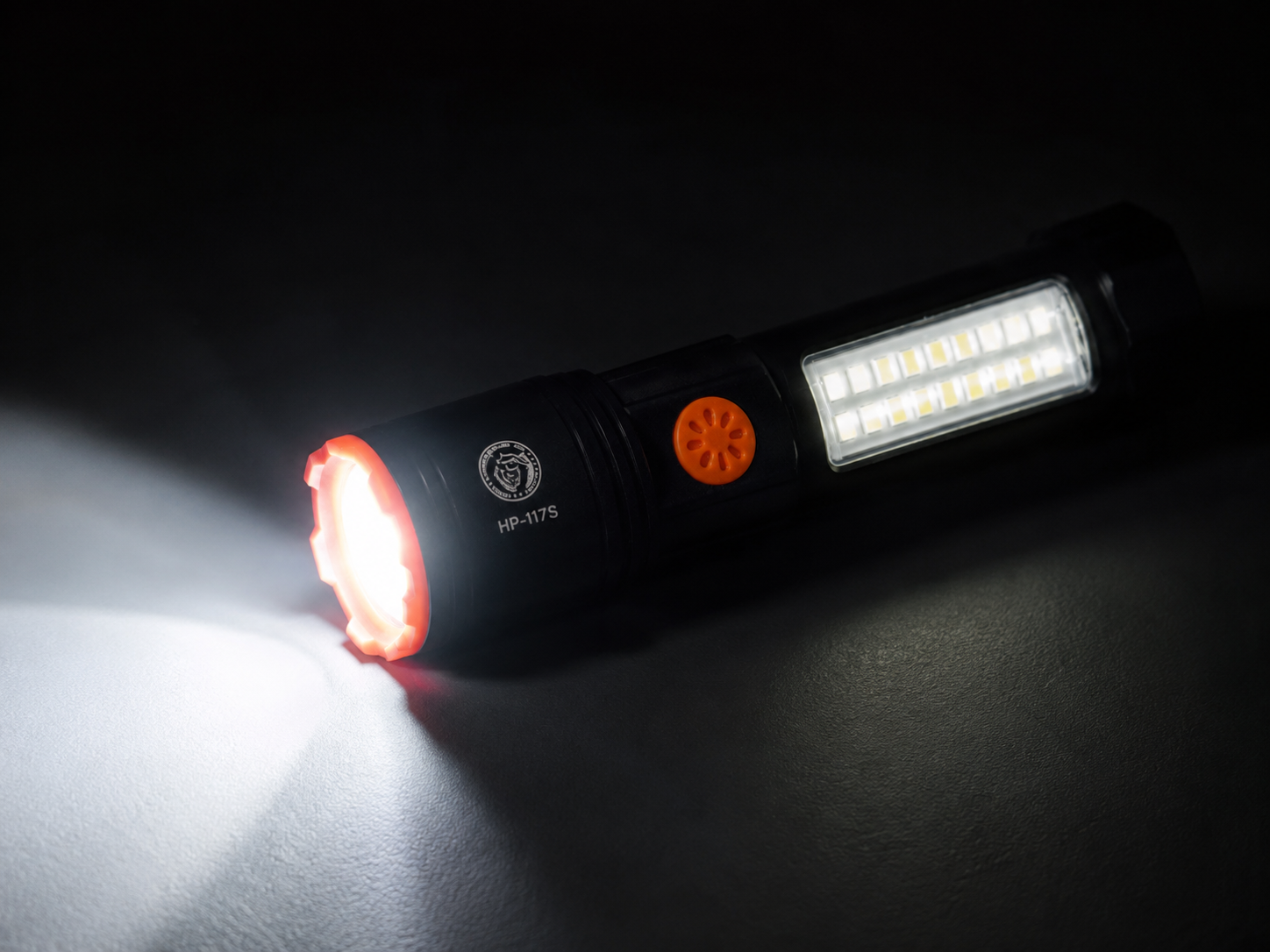 100W USB Rechargeable LED Torch – Product Description