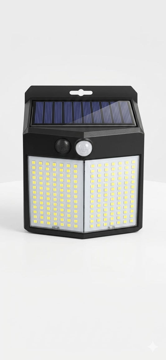 196 LED Solar Sensor Wall Light