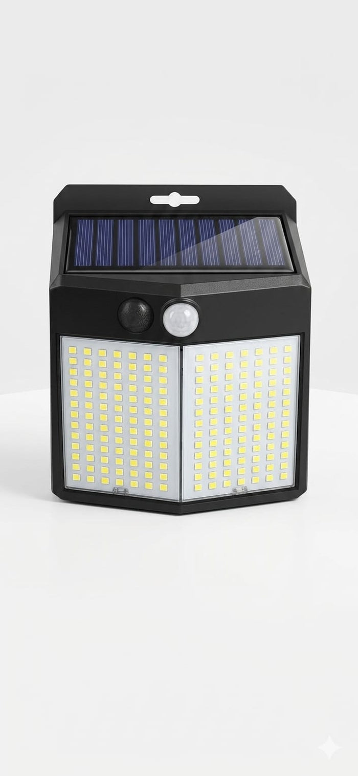 196 LED Solar Sensor Wall Light
