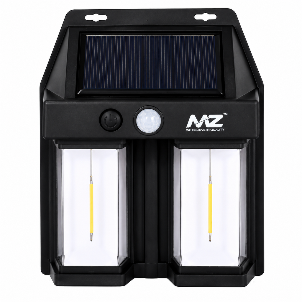 MZ M994 Solar Motion Sensor Wall Lamp – Dual LED Outdoor Security Light