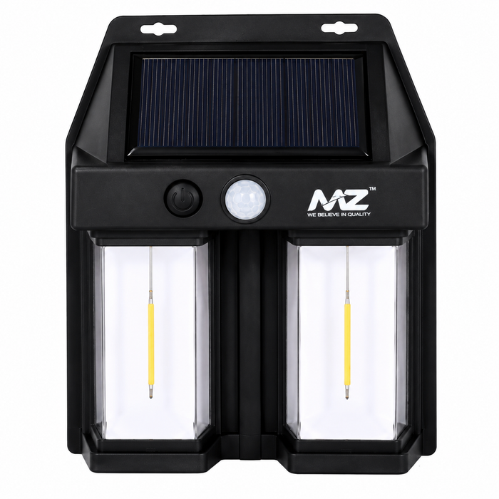 MZ M994 Solar Motion Sensor Wall Lamp – Dual LED Outdoor Security Light