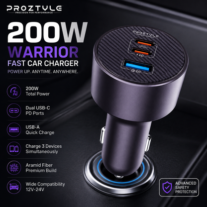 Proztyle 200W Warrior Fast Car Charger