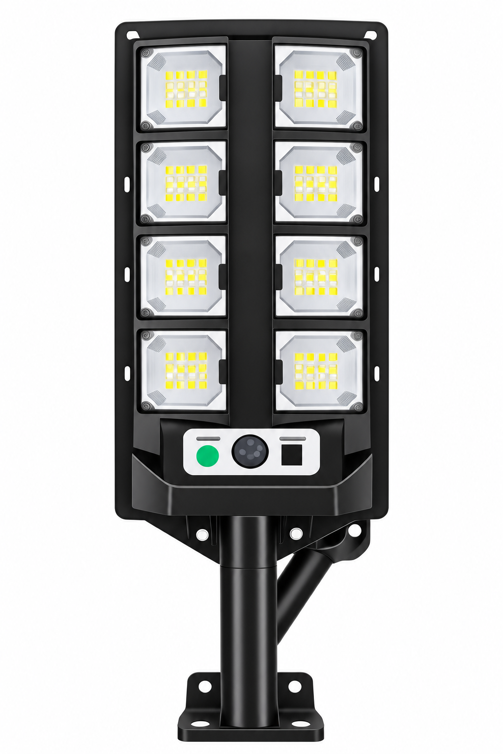 CBK BK260-8 Solar Street Light Outdoor | 8 LED Solar Powered Light with Built-in Battery, Sensor & Remote Control