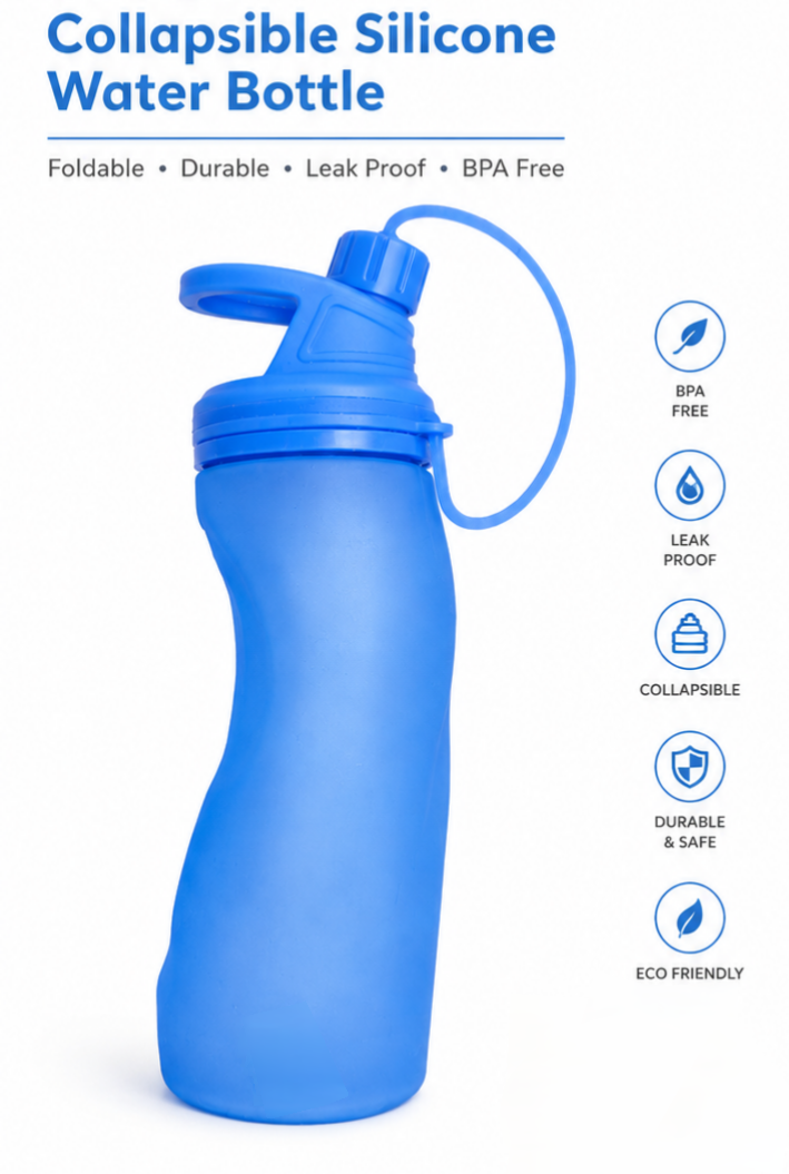 Foldable Silicone Water Bottle | Softibuy