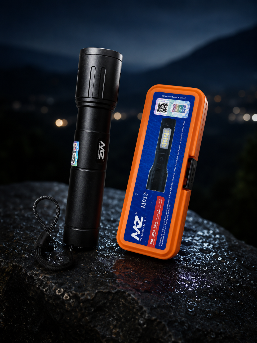Rechargeable LED Flashlight with Side Light and USB Type-C Charging | High Power Torch