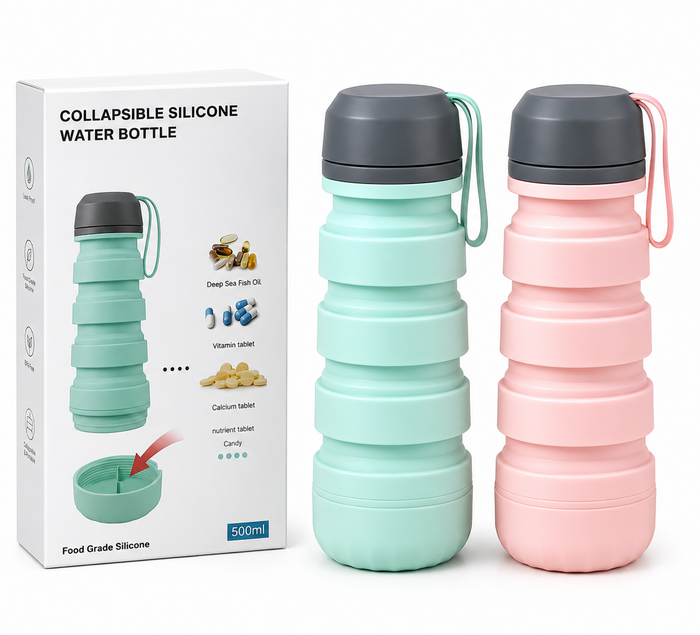 Foldable Silicone Water Bottle | Softibuy