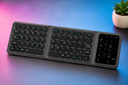 Ashyai Pro Foldable Wireless Bluetooth Keyboard with Touchpad & Numeric Keypad (AP-K05)