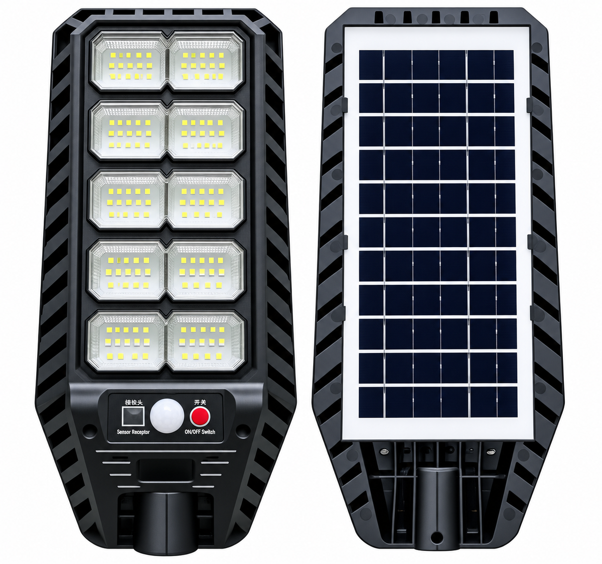 300W 180 LED Ultra Bright Solar Street Light with PIR Motion Sensor & Light Control