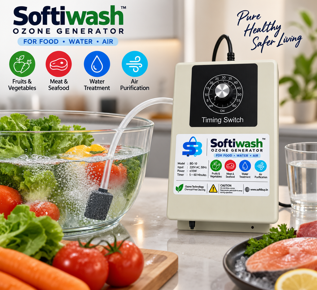 Softiwash BG-10 Ozone Generator with Adjustable Timer | 220V AC | 5–60 Minutes