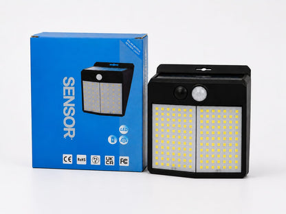 196 LED Solar Sensor Wall Light