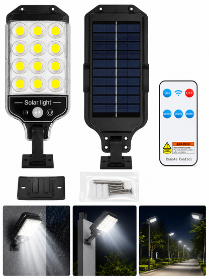 Solar Street Light with Remote Control | Motion Sensor | Waterproof