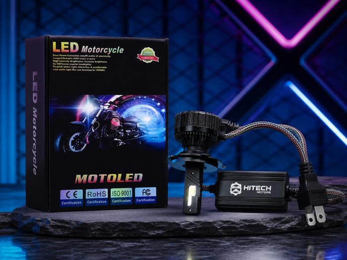 HITECH MOTORS LED Motorcycle Headlight Bulb – Product Description