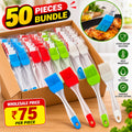 Silicone Kitchen Oil Brush 50-piece wholesale bundle assorted colours