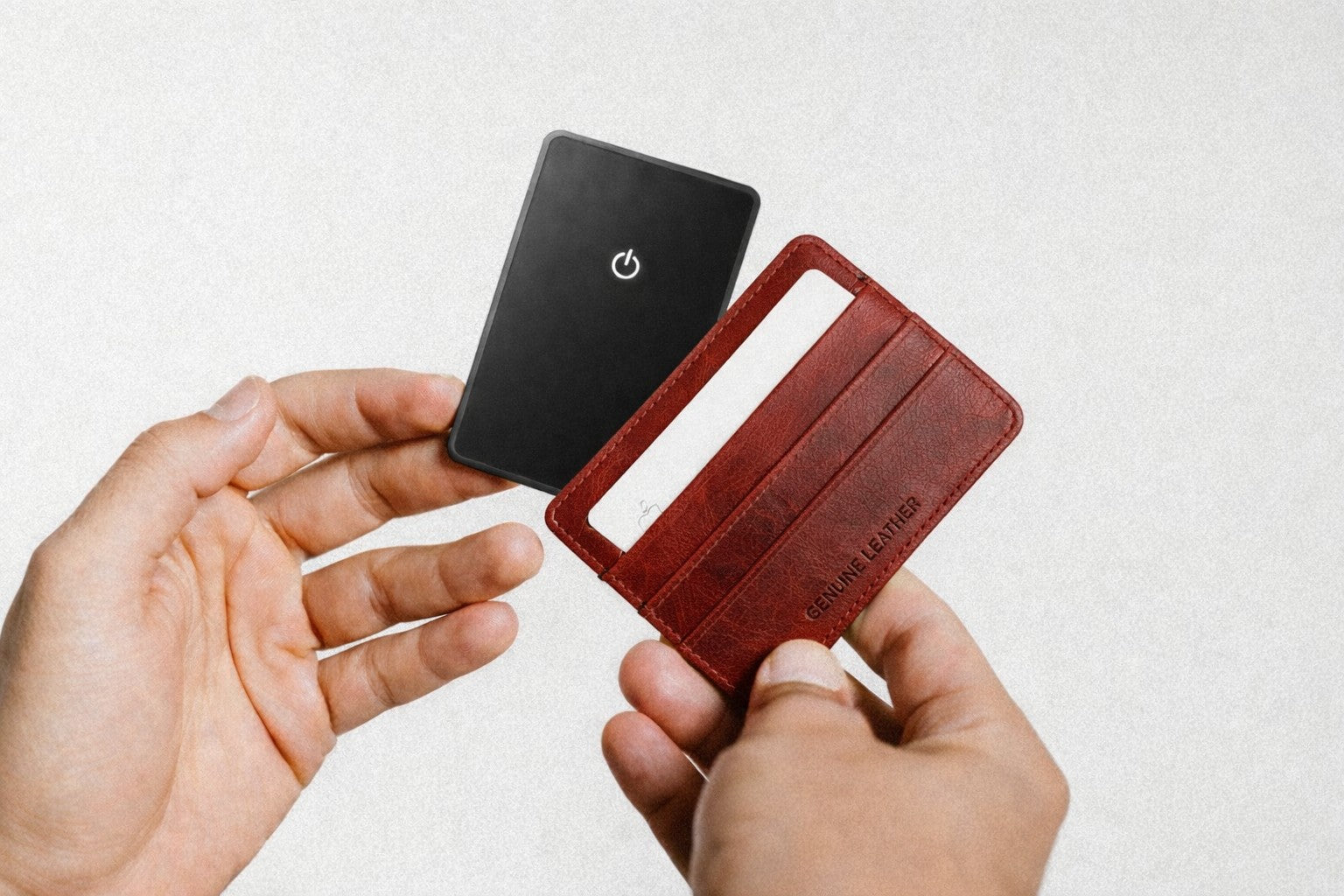 WaveKey tracking card in wallet